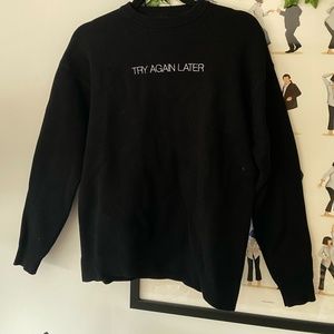 Pull & Bear Black Sweatshirt